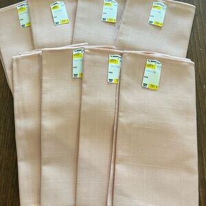 Set of Eight Peach Napkins